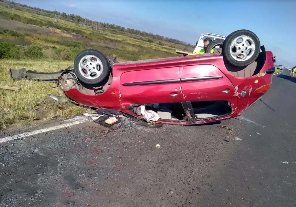 Accidente en el enlace Vial Victoria - Rosario