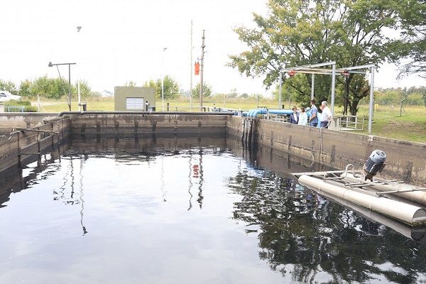 Recorrieron la nueva planta de tratamiento de efluentes industriales