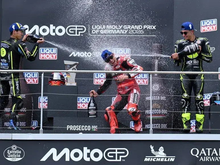 Marc Márquez firmó un fin de semana perfecto en Alemania. Foto: Reuters.