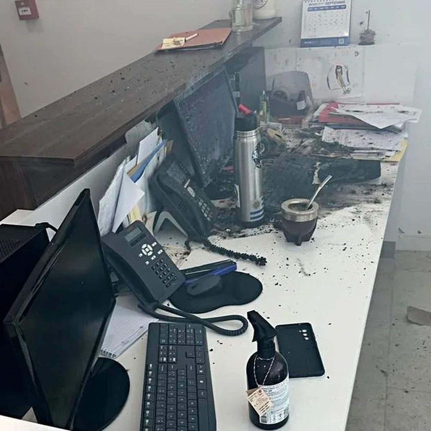 La detonación del paquete no produjo heridos.
