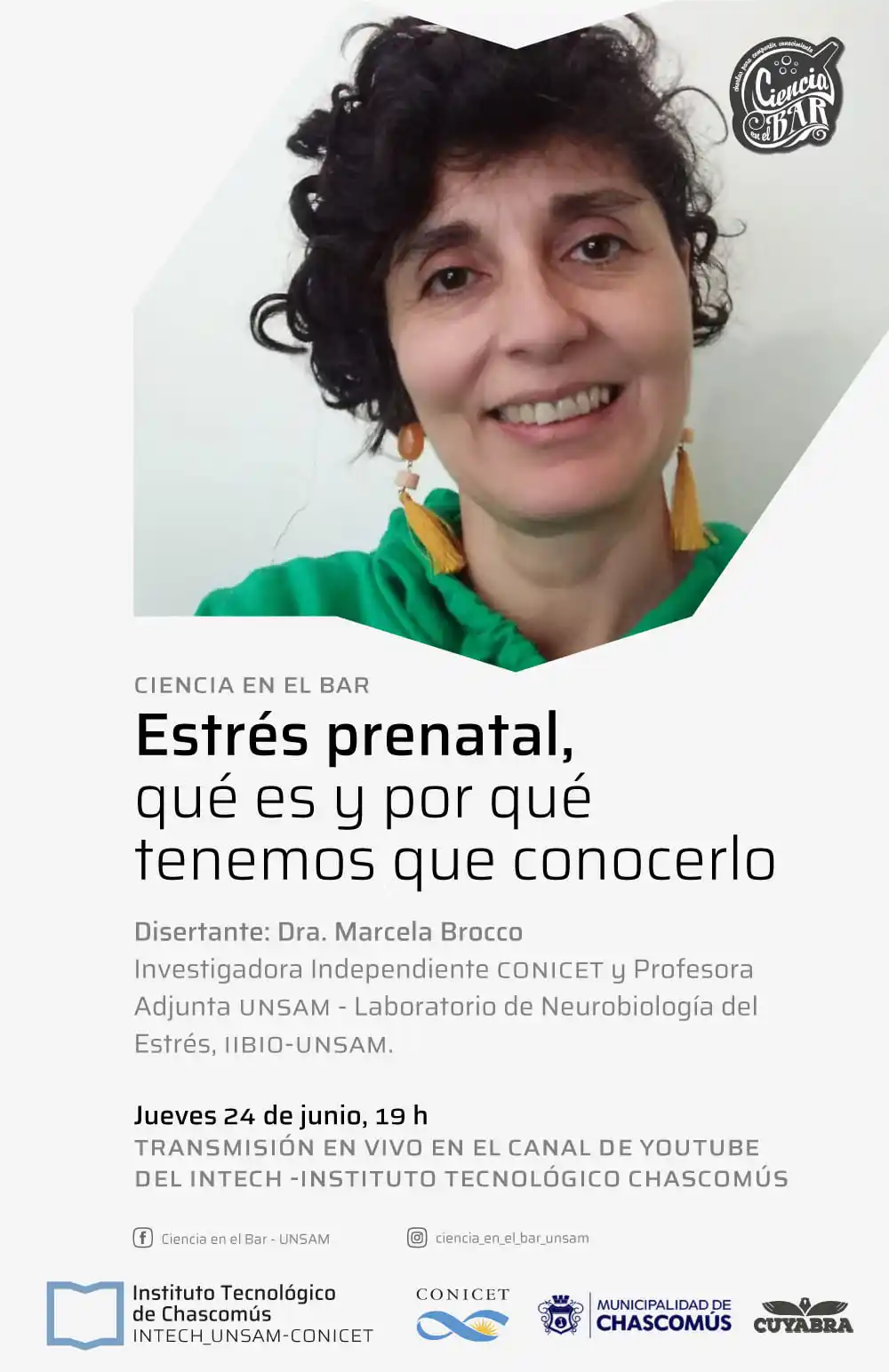 Hoy en Ciencia en el Bar se conversará sobre estrés prenatal