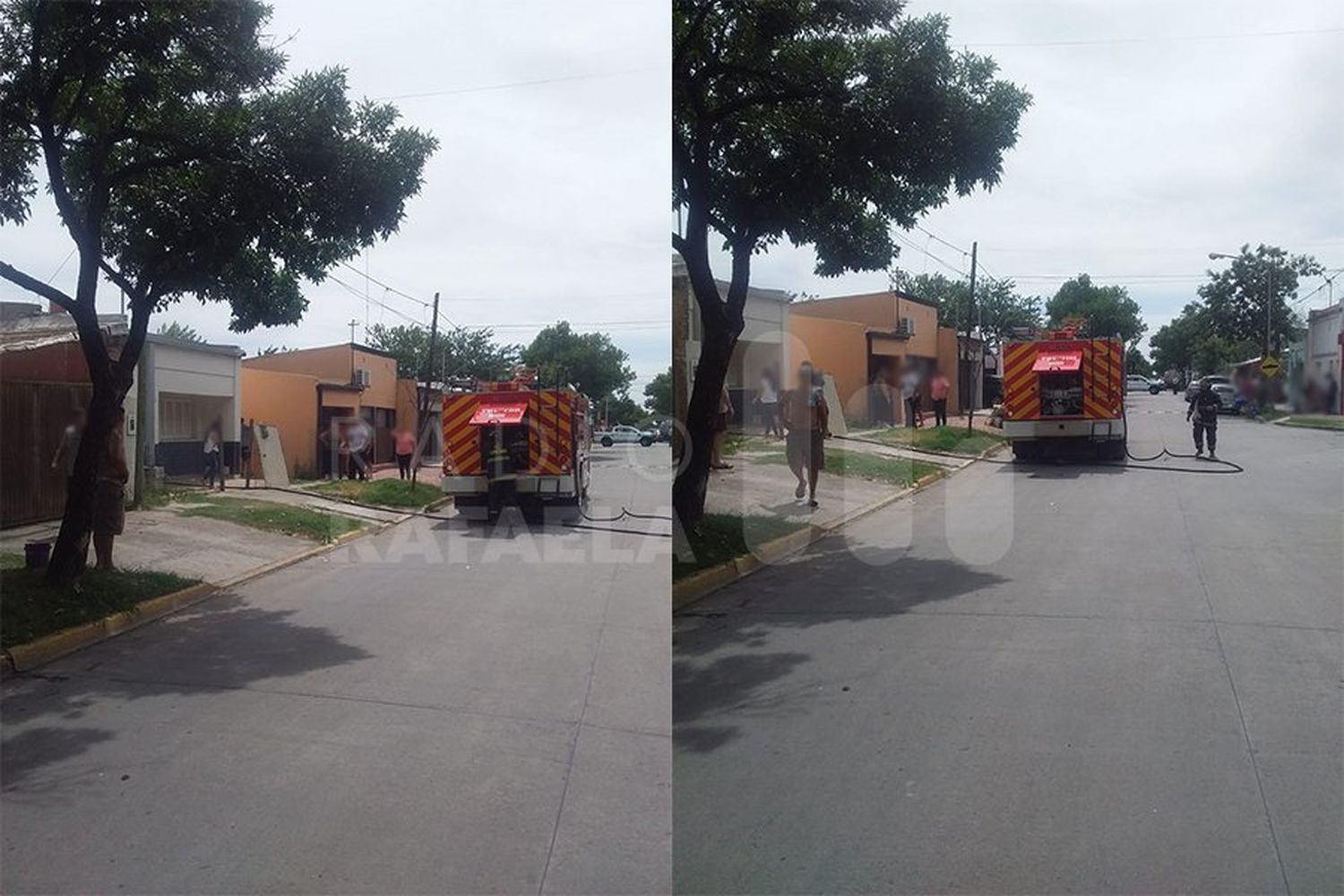 Incendio de un domicilio en la tarde de Navidad: trabajaron los bomberos