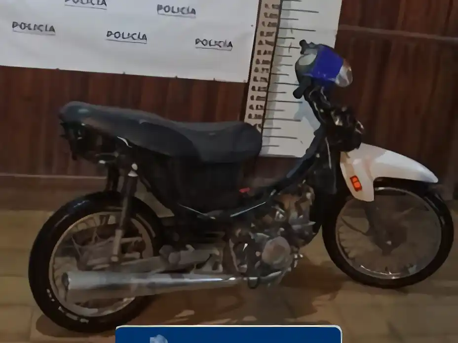La motocicleta fue recuperada por personal de la UTOI.
