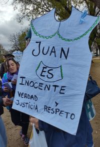 “Tenemos la certeza de que Juan va a salir inocente del juicio porque en el jardín no sucedió nada”