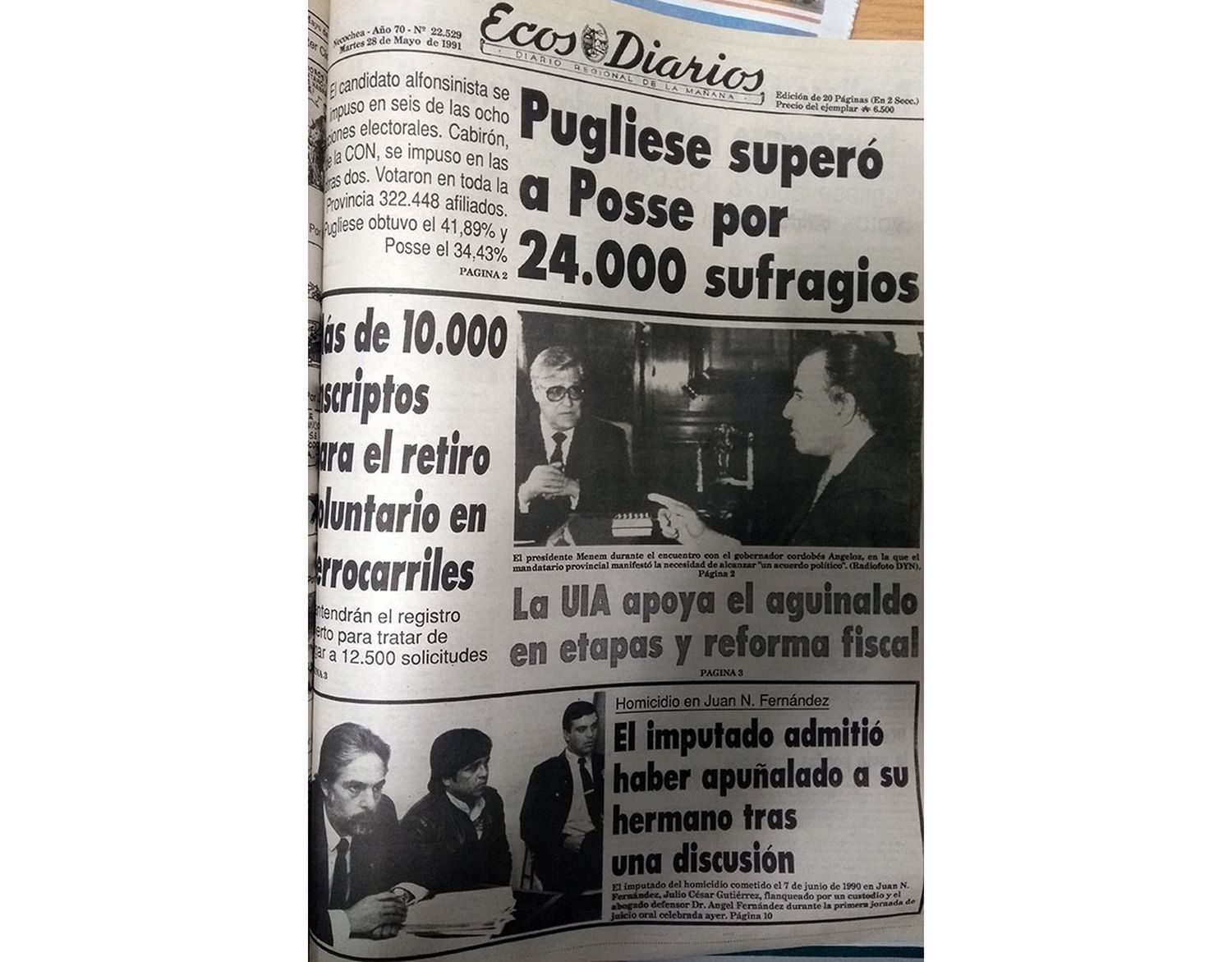 Martes 28 de Mayo de 1991