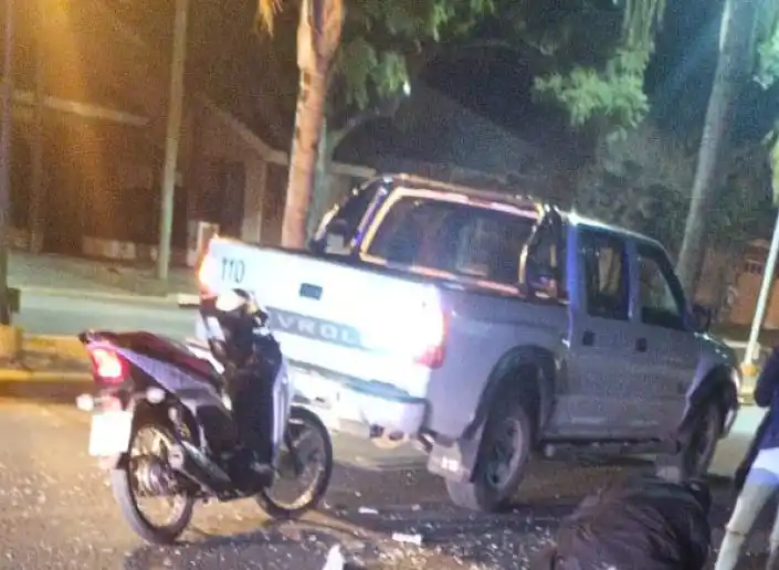 El accidente de tránsito se produjo durante los festejos por el triunfo argentino.