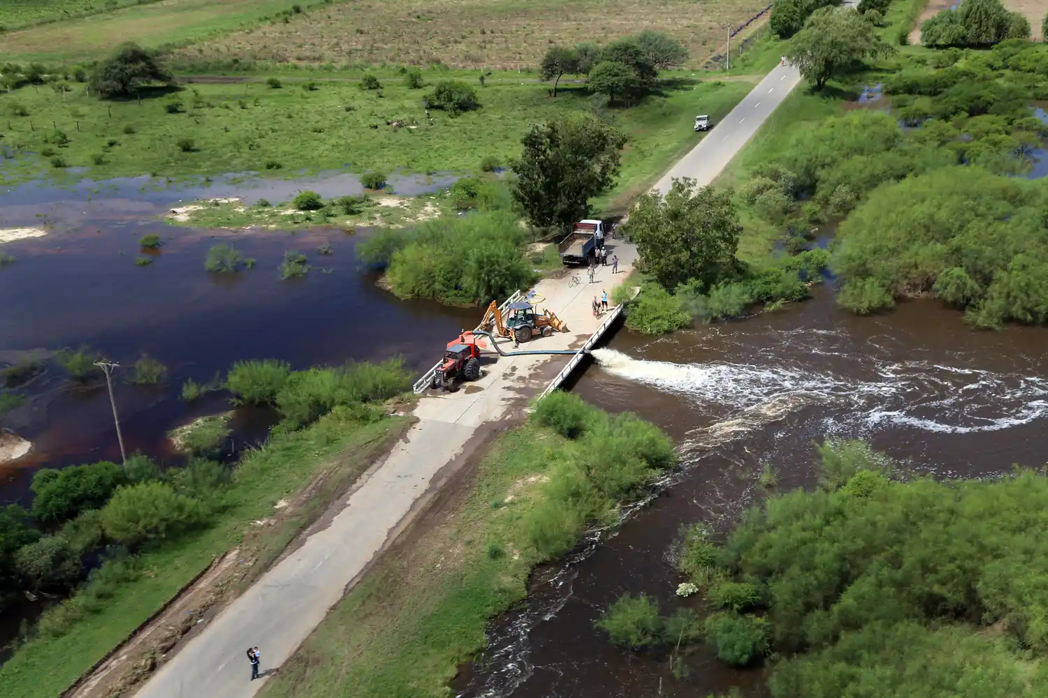 Autoridades provinciales recorrieron Coronda para evaluar la situación actual