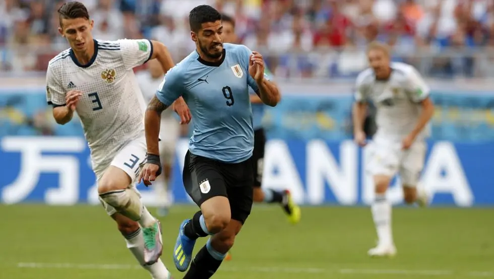 Uruguay goleó a Rusia