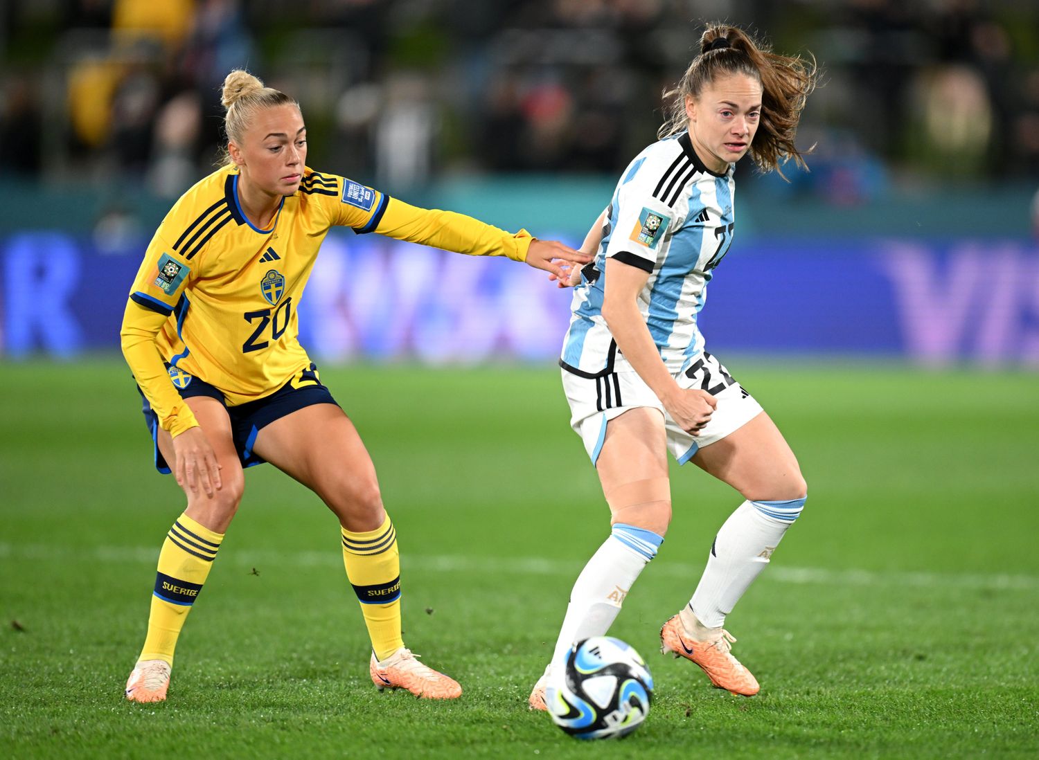 Banini, en su último partido con la selección argentina.