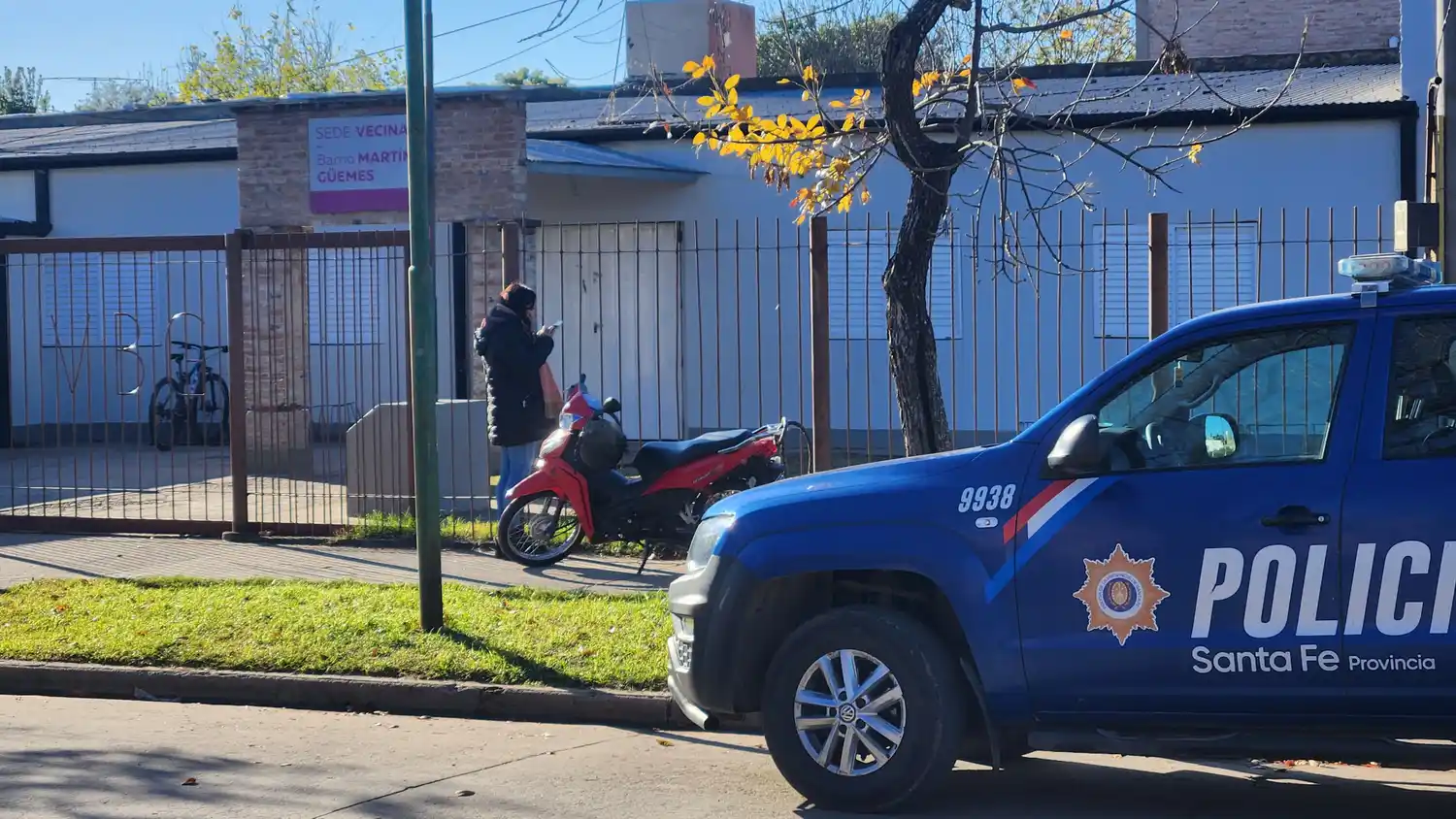 Robo en la vecinal del barrio Güemes | Crédito: RADIO RAFAELA