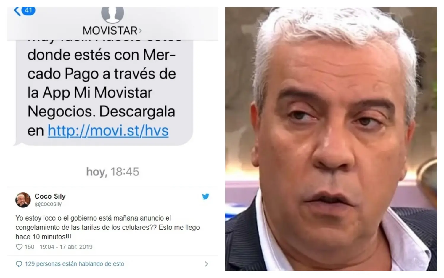 A pesar del anuncio de Macri, a "Coco" Sily le avisaron que en junio le aumentará el celular
