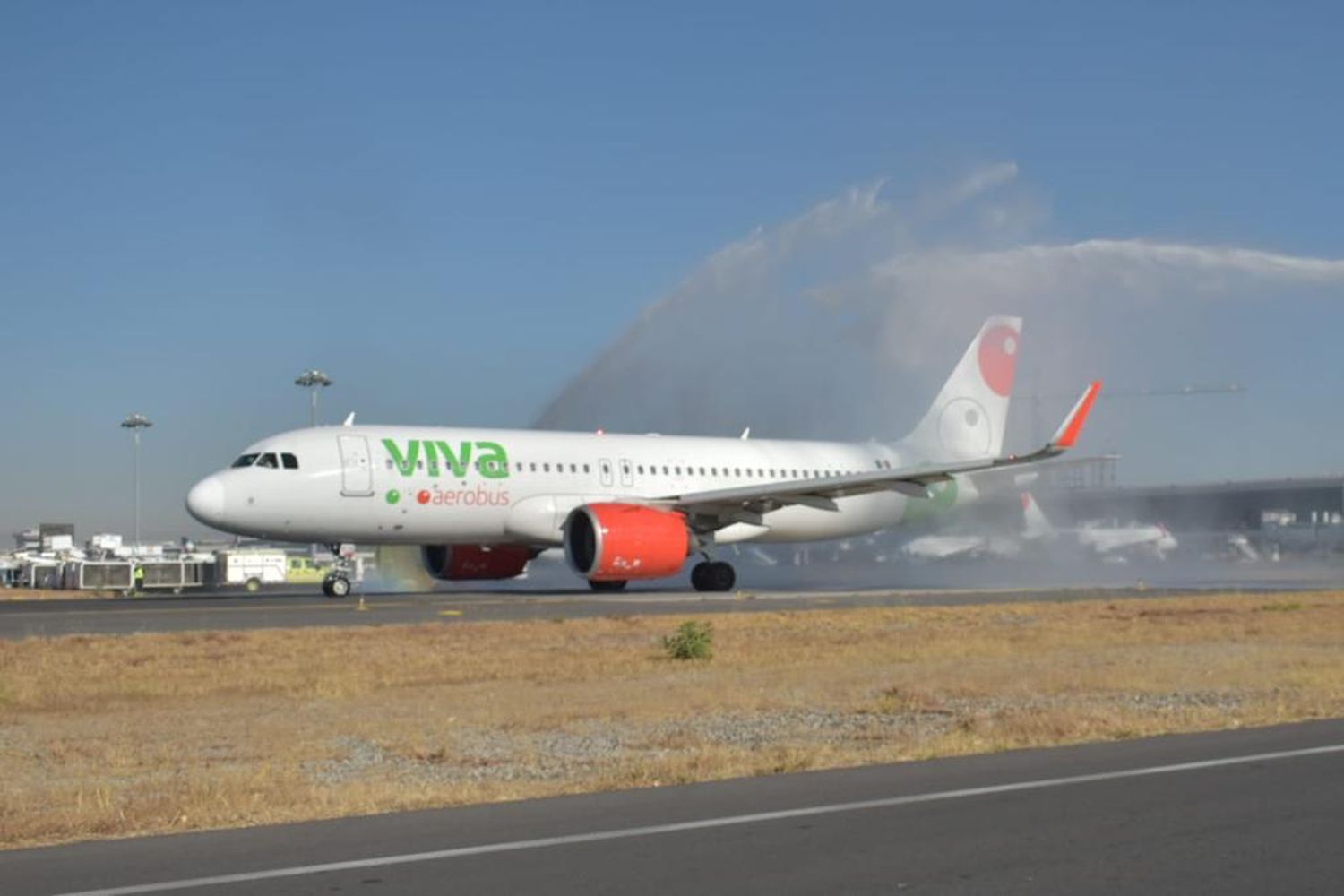 Viva Aerobús operó su primer vuelo comercial en el nuevo aeropuerto de Ciudad de México (AIFA)