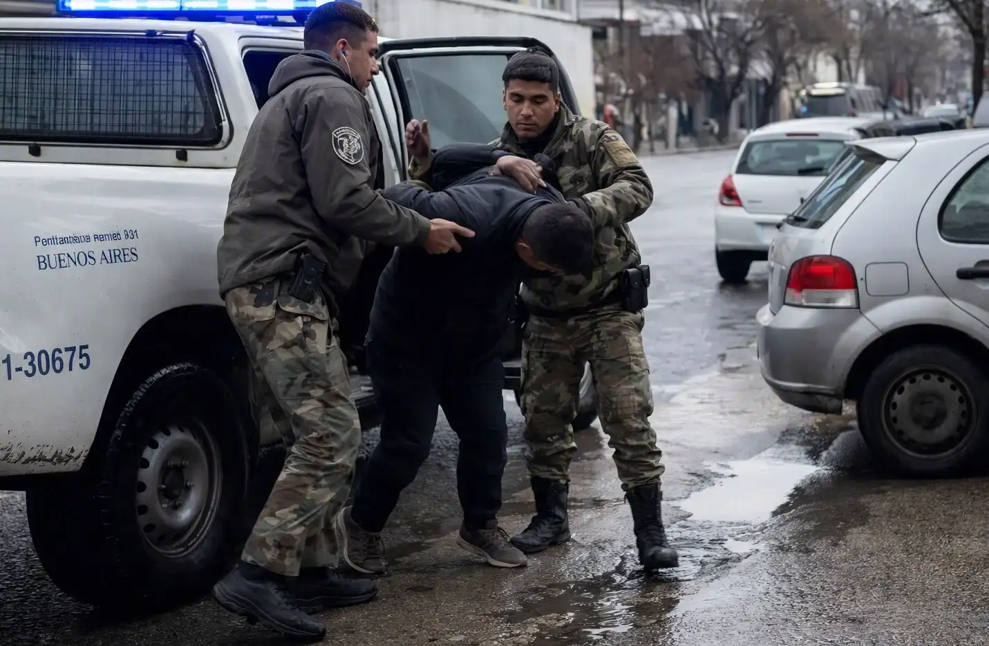 El detenido fue trasladado a la Comisaría Primera.