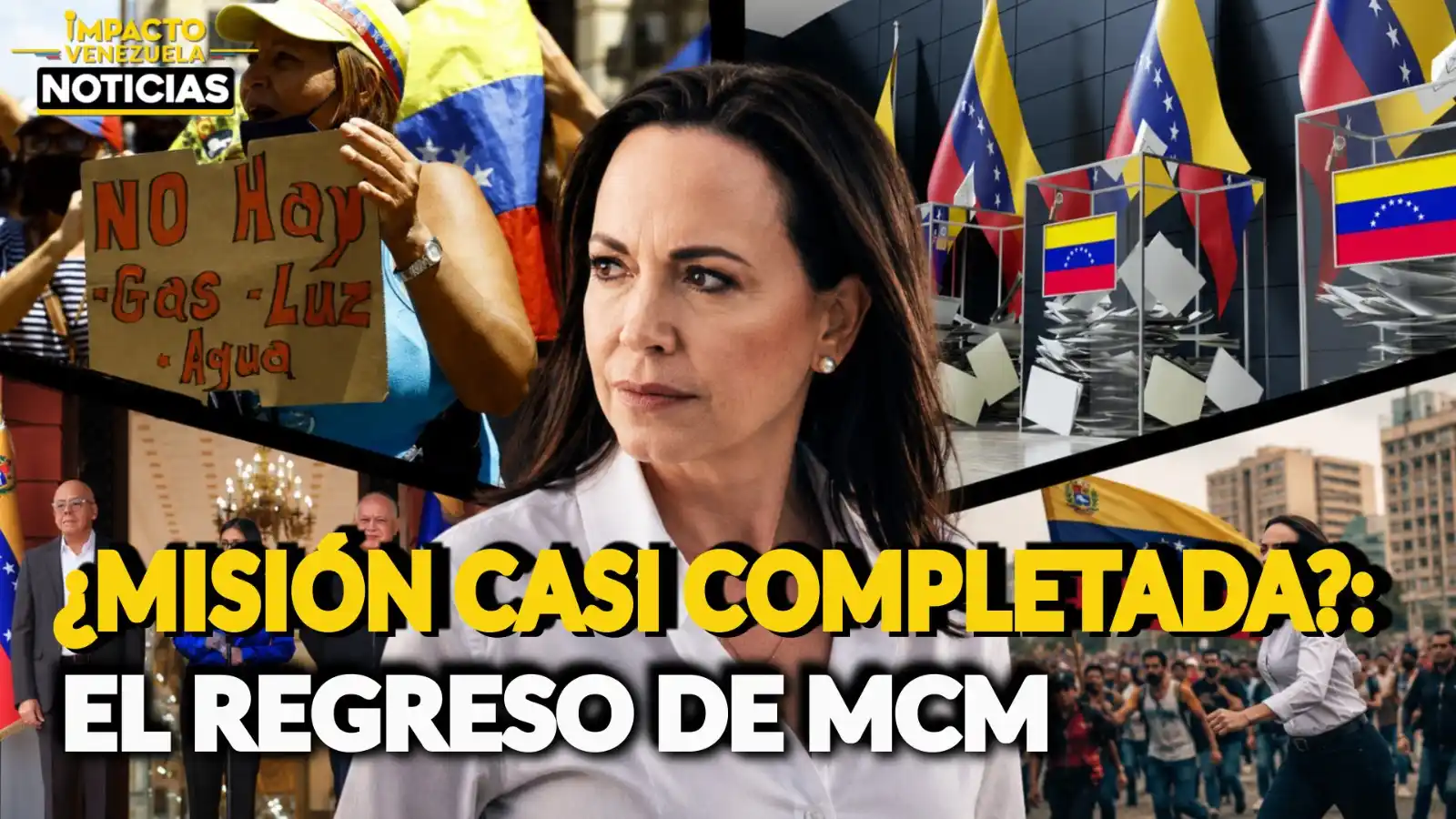 MISIÓN “CASI COMPLETADA”: Machado reaviva  expectativas sobre una salida política