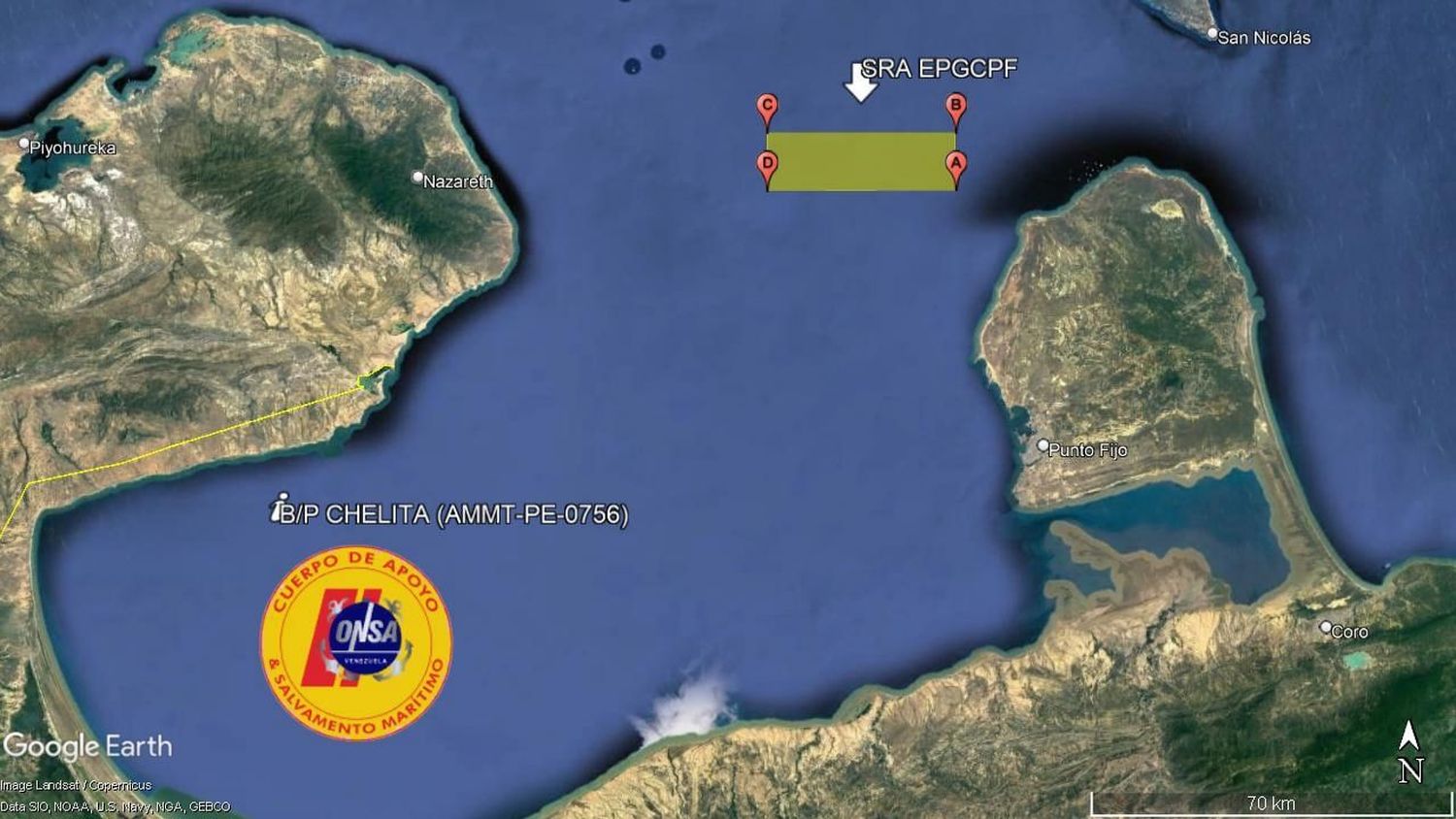 ¡ZARPÓ DESDE FALCÓN!  Desaparecida embarcación Chelita con cinco pescadores