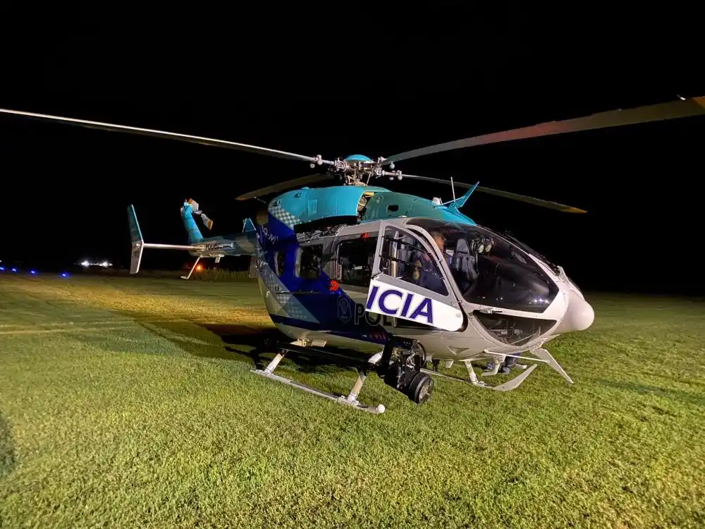 Berni tuvo que aterrizar de emergencia en Bragado por la tormenta