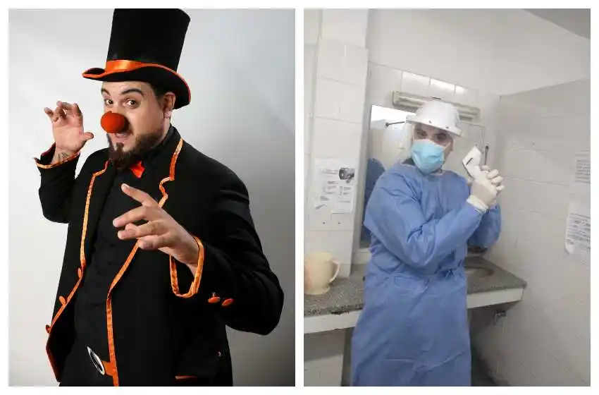 Dejó la magia para retomar su trabajo como enfermero en la pandemia: “Fue mi as bajo la manga”