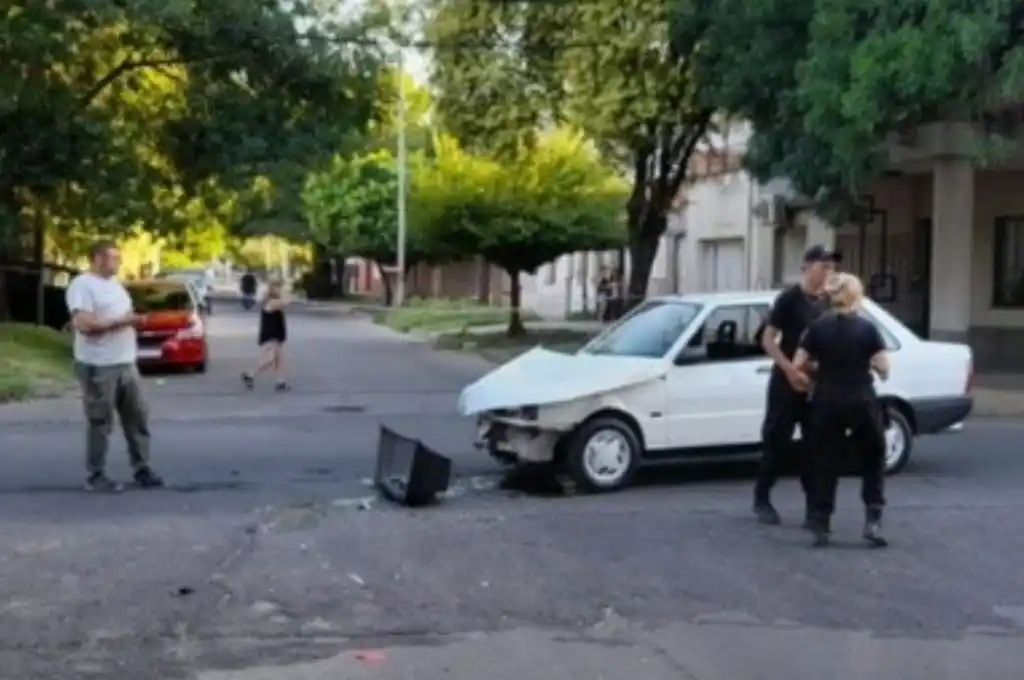 Persecución, choque y detención de un delincuente