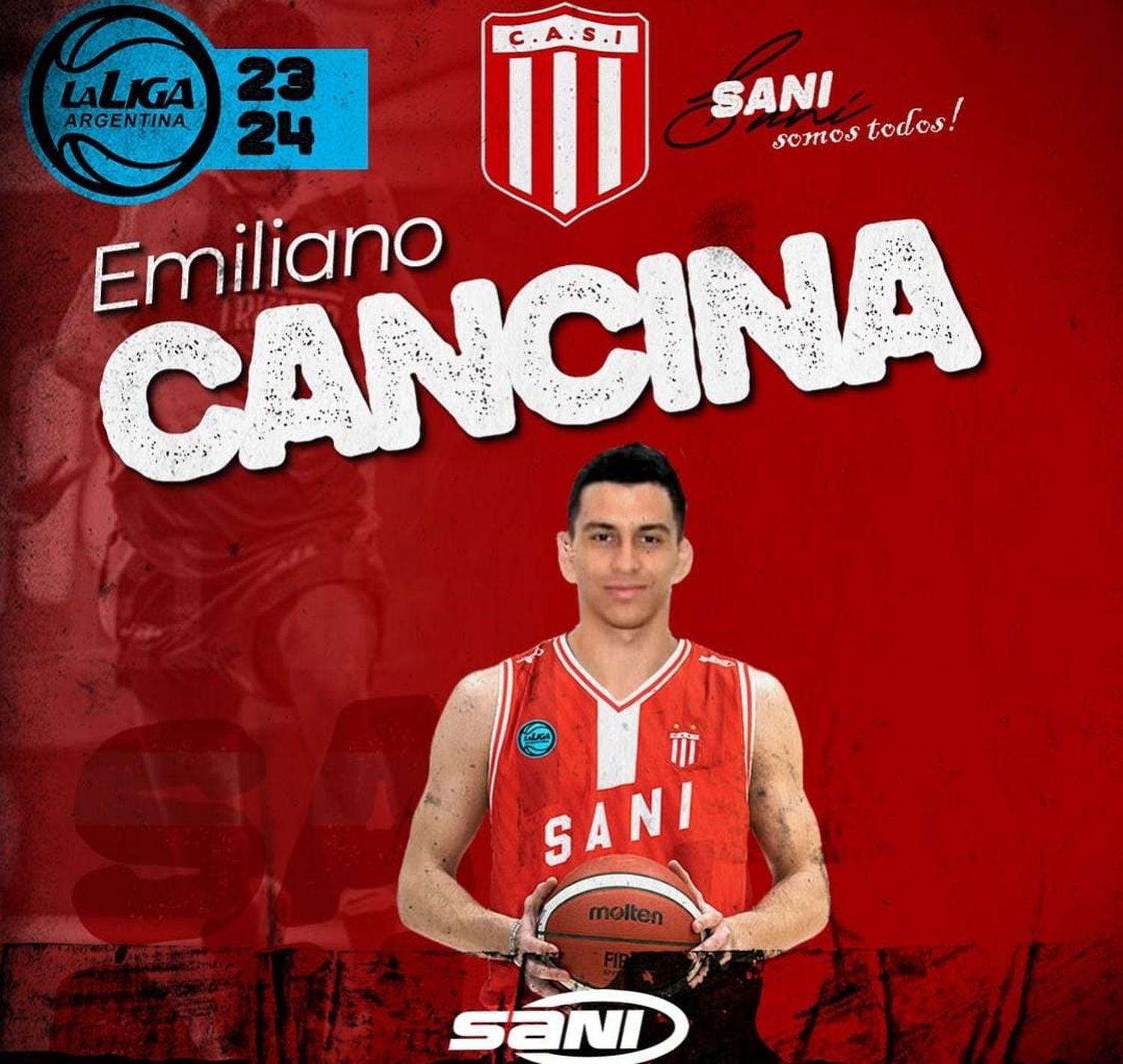 Cancina llega proveniente de Club Social y Deportivo Facundo de La Rioja.