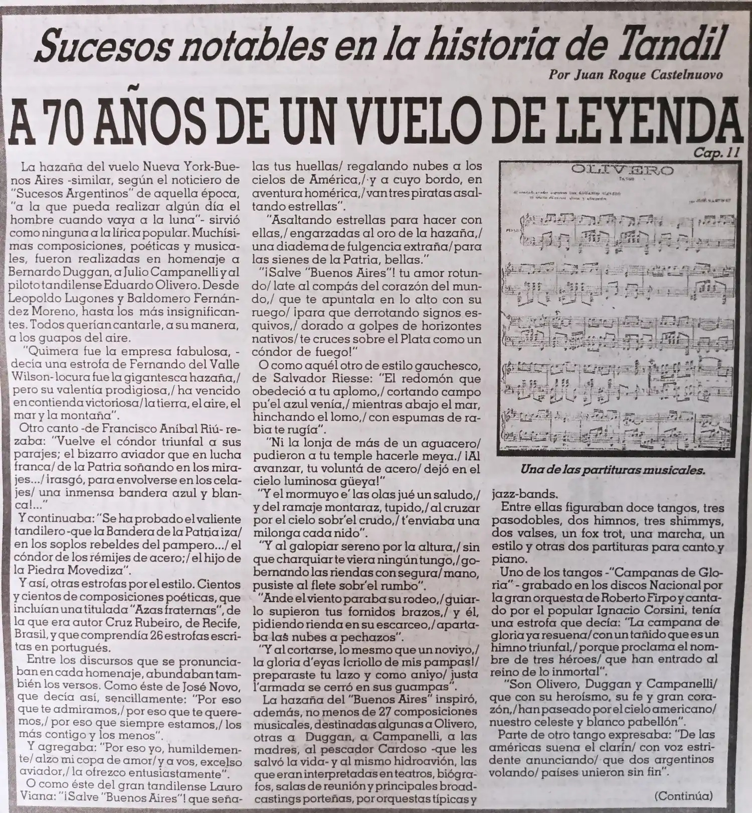 A 70 años de un vuelo de leyenda     Cap. 11.
