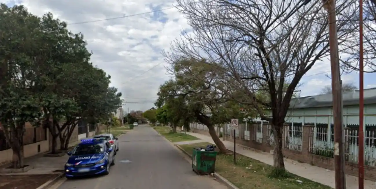 La zona de la escuela baleada.
