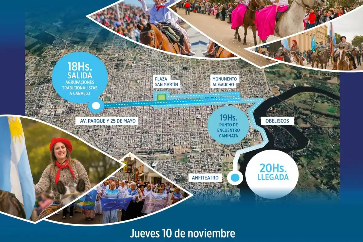 Día de la Tradición: Hoy habrá desfile de agrupaciones tradicionalistas, caminata y festival
