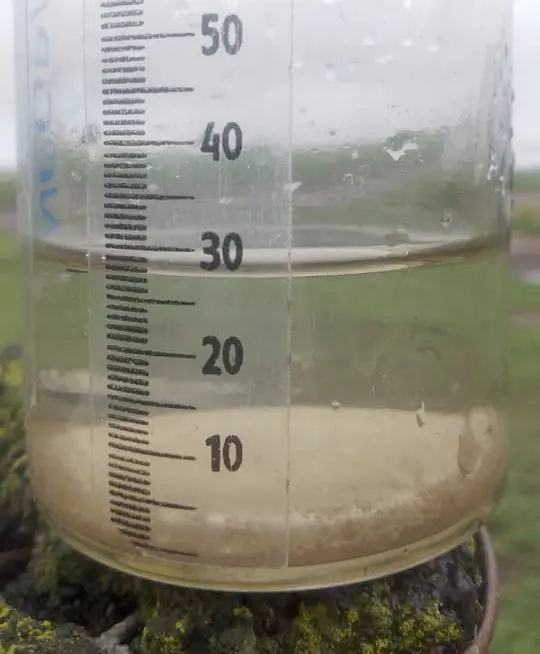 En la región la media de la tormenta fue de 25 milímetros