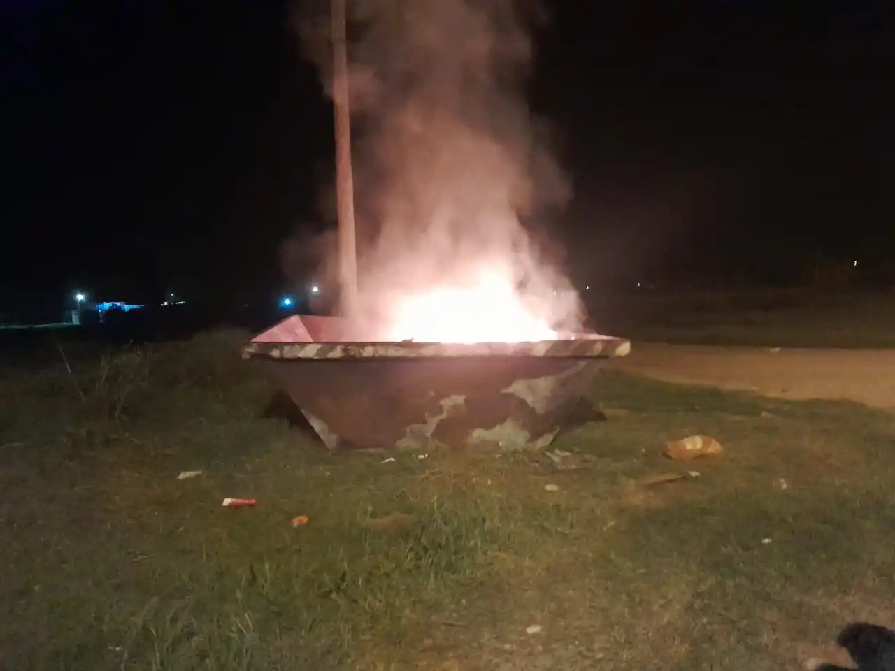 Incendio de basura