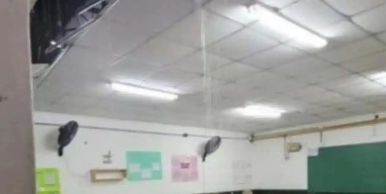 Atribuyen el desplome a una canaleta que "no resistió el peso del agua acumulada".