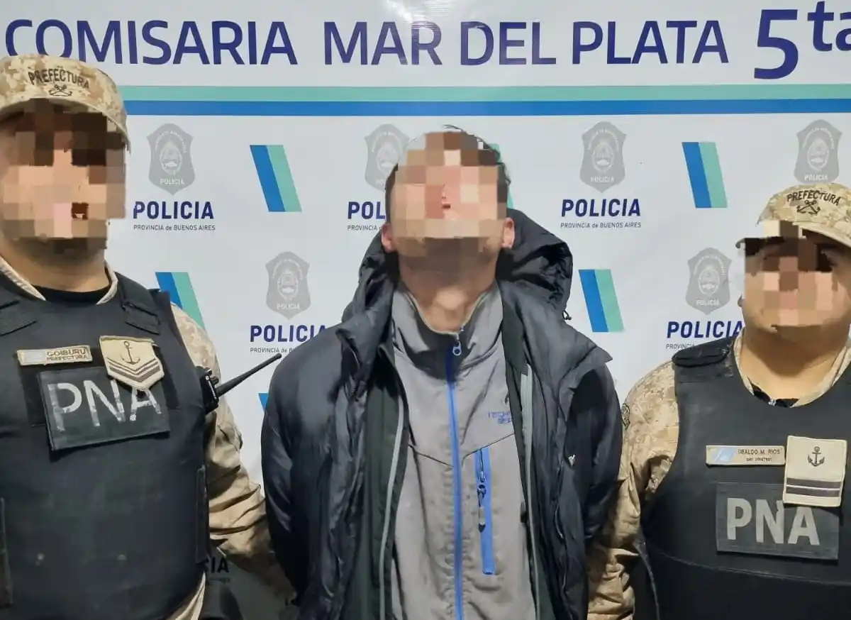 El sujeto había escalado el portón e intentaba retirar elementos de un automóvil estacionado en el lugar.