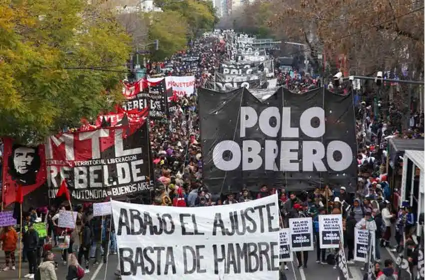 Tras el triunfo de Milei, Unidad Piquetera salió a reclamar por primera vez en las calles