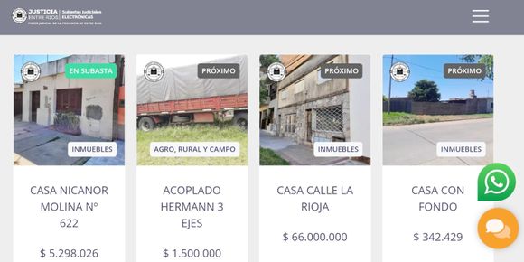 Se remataron bienes por más de 1.900 millones de pesos y para 2024 se estima un volumen de trabajo similar