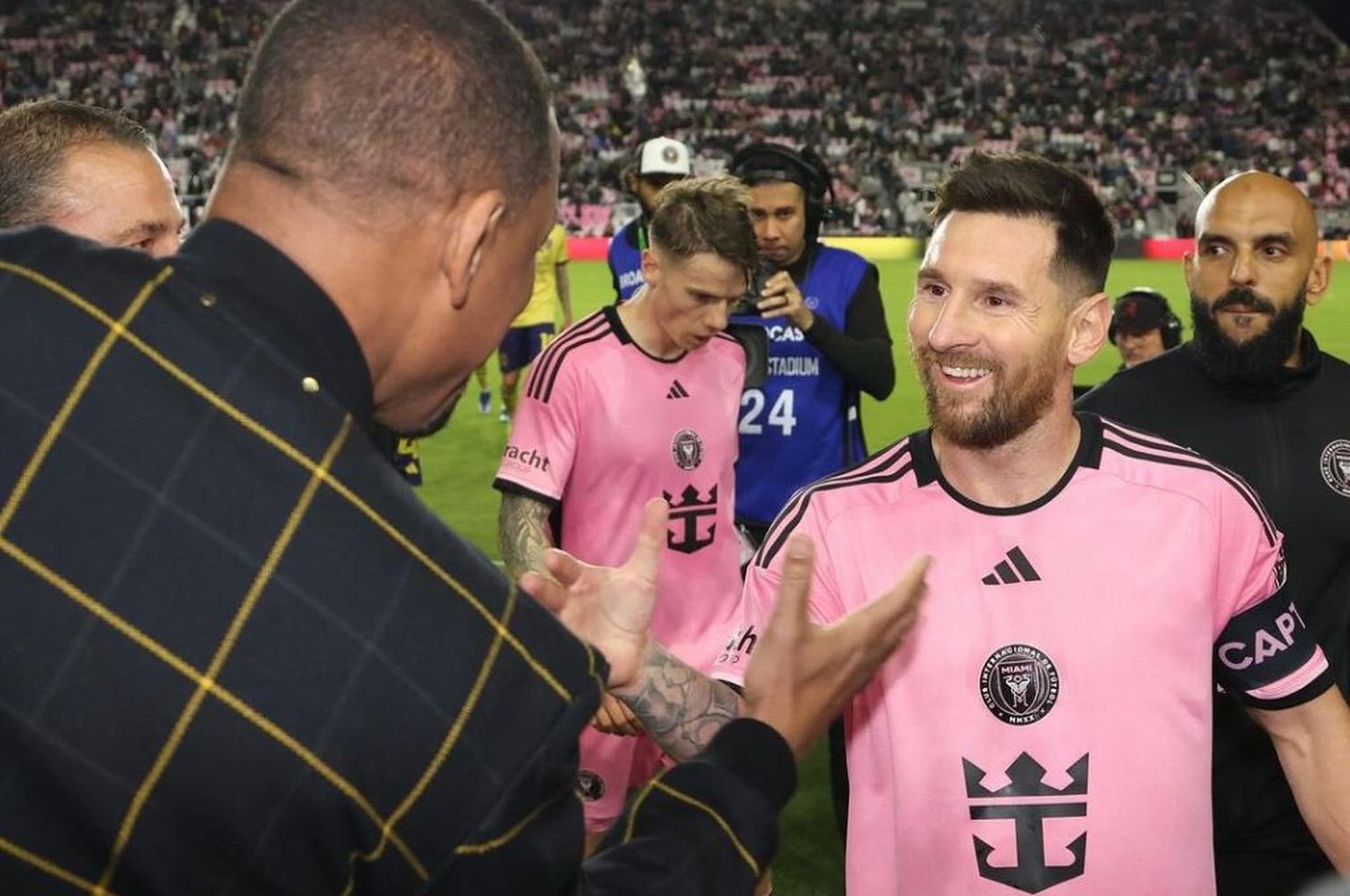 Encuentre de Lionel Messi con Will Smith