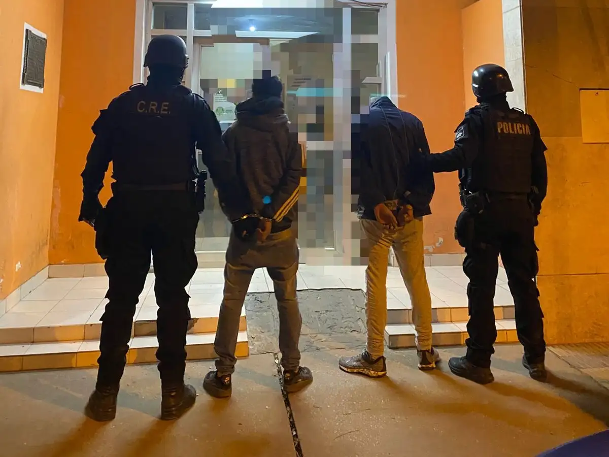 Los detenidos fueron trasladados a sede de la Comisaría 2°.