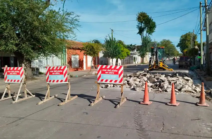 Cortes en Mar del Plata por obras de bacheo y reconstrucción de pavimentos