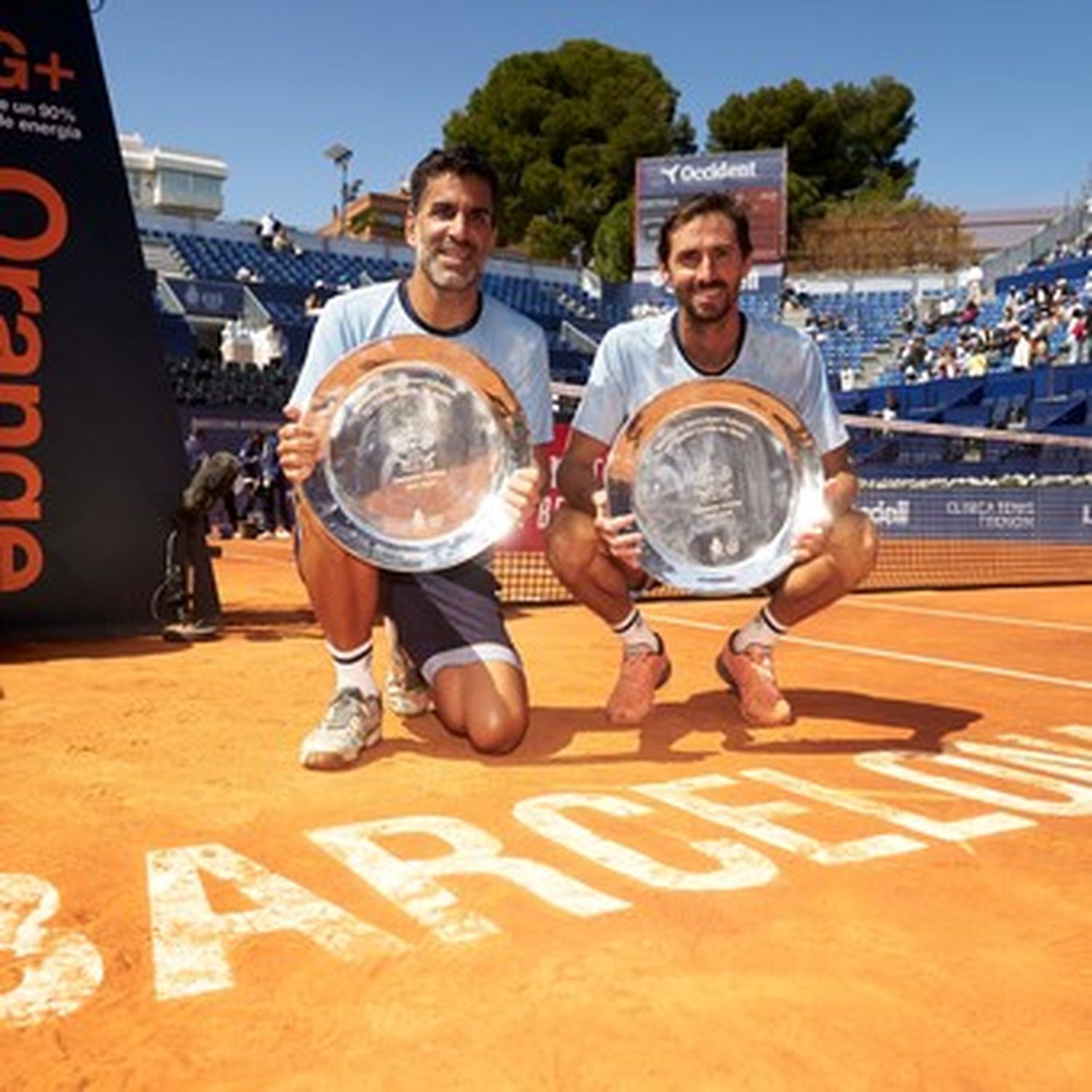 González y Molteni, en la celebración en Barcelona.