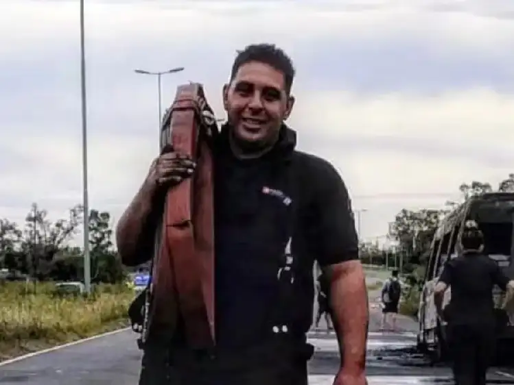Matías Di Paolo, el bombero fallecido.