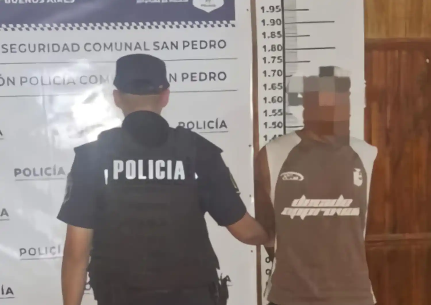 El sujeto fue trasladado a la Comisaría.