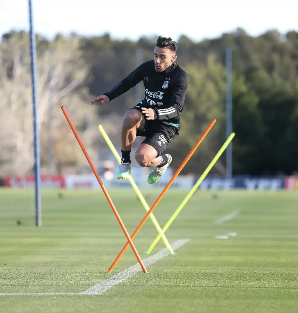 El seleccionado tuvo su primera práctica en Ezeiza