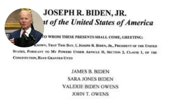 ¡A ÚLTIMA HORA! Biden indulta a cinco familiares (+Detalles)