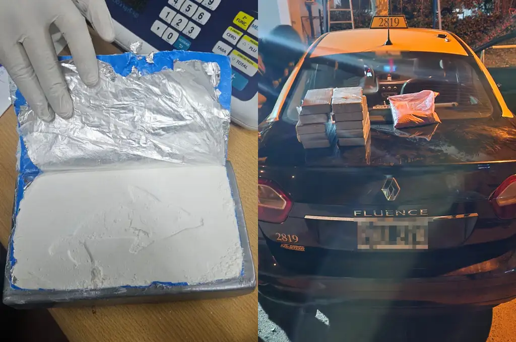 Taxista rosarino detenido en Junín con más de 26 kilos de cocaína ocultos en el auto