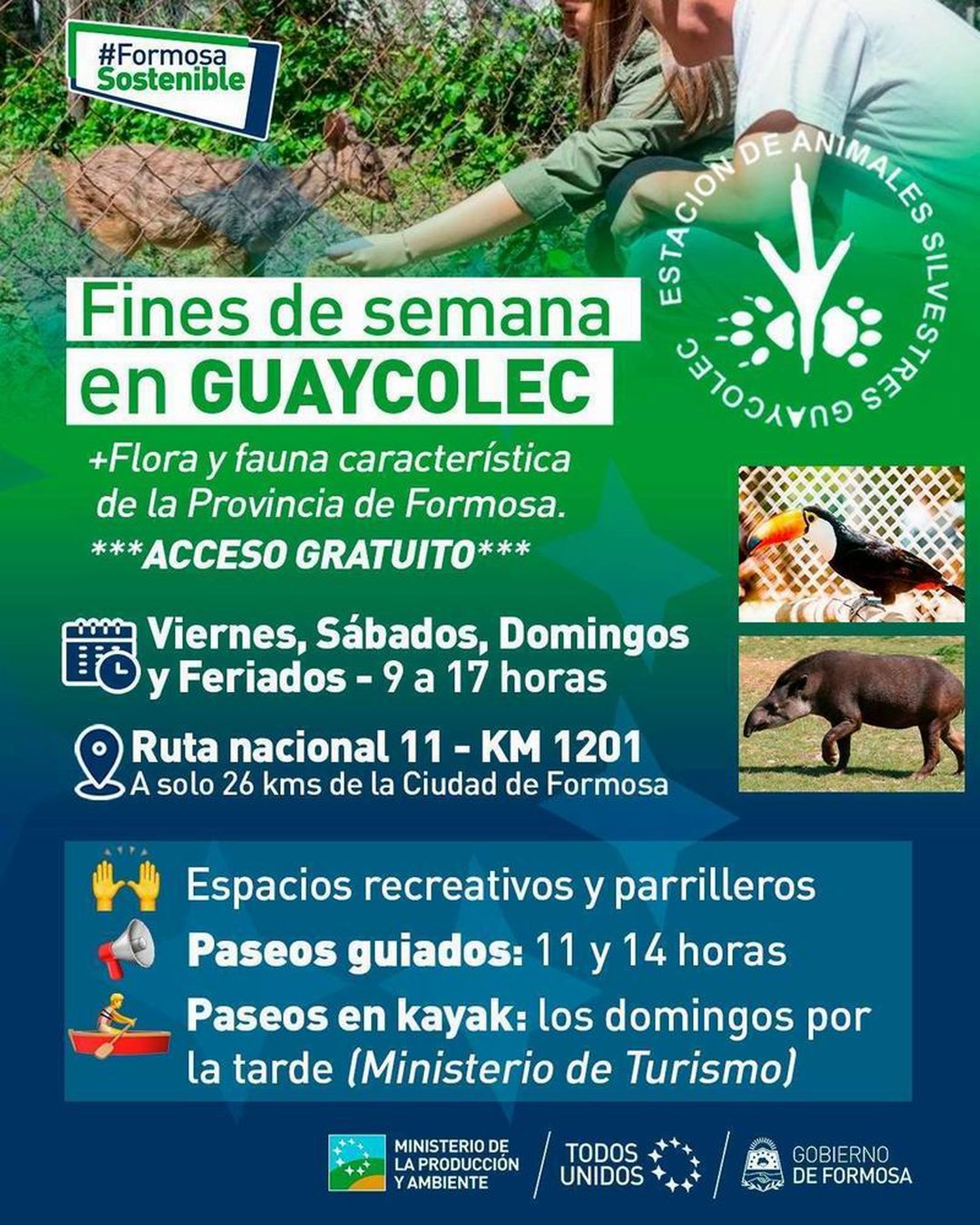 Agenda de actividades recreativas para toda la familia