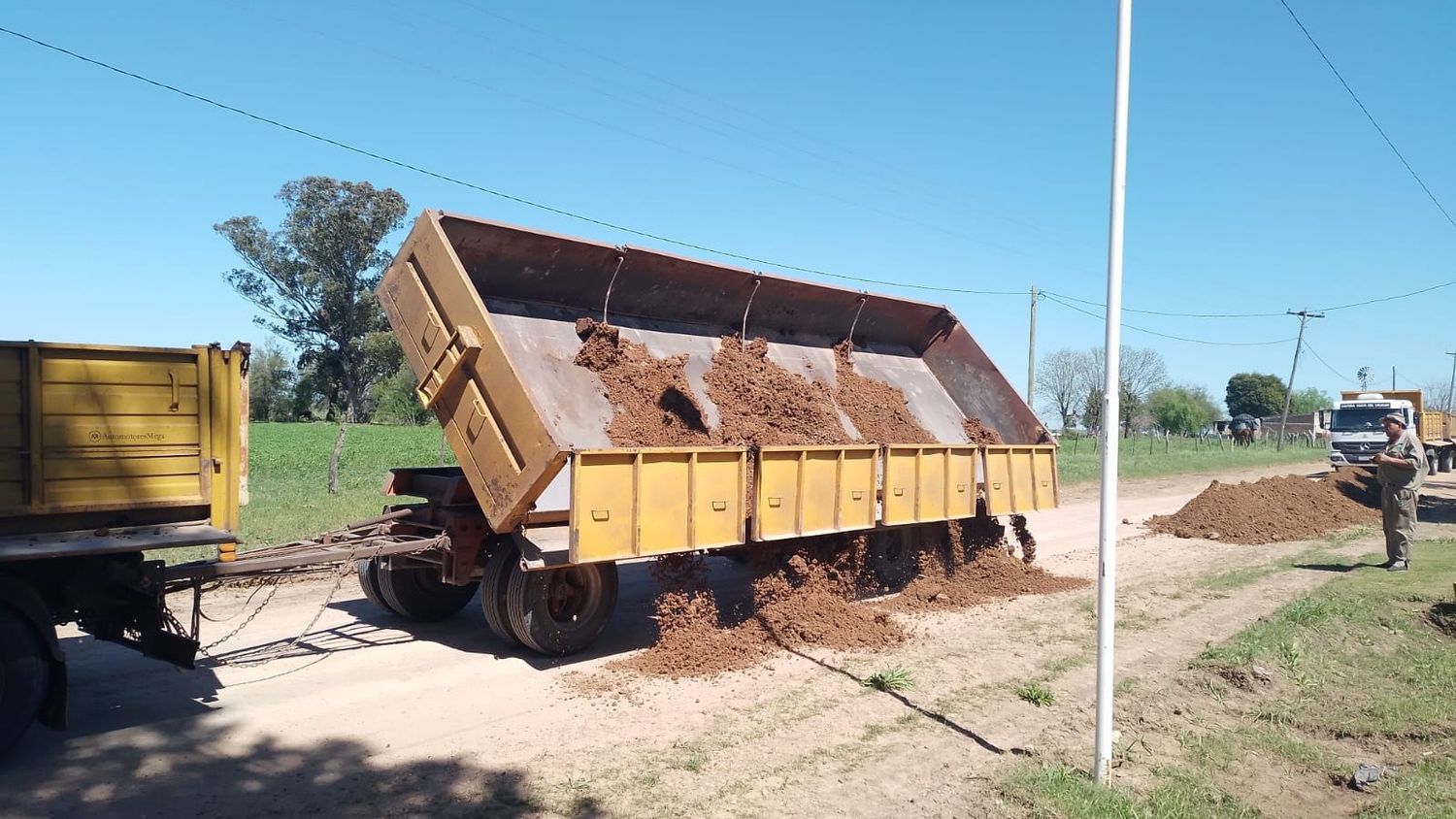 Aldea Asunción: obras de mejoramiento vial