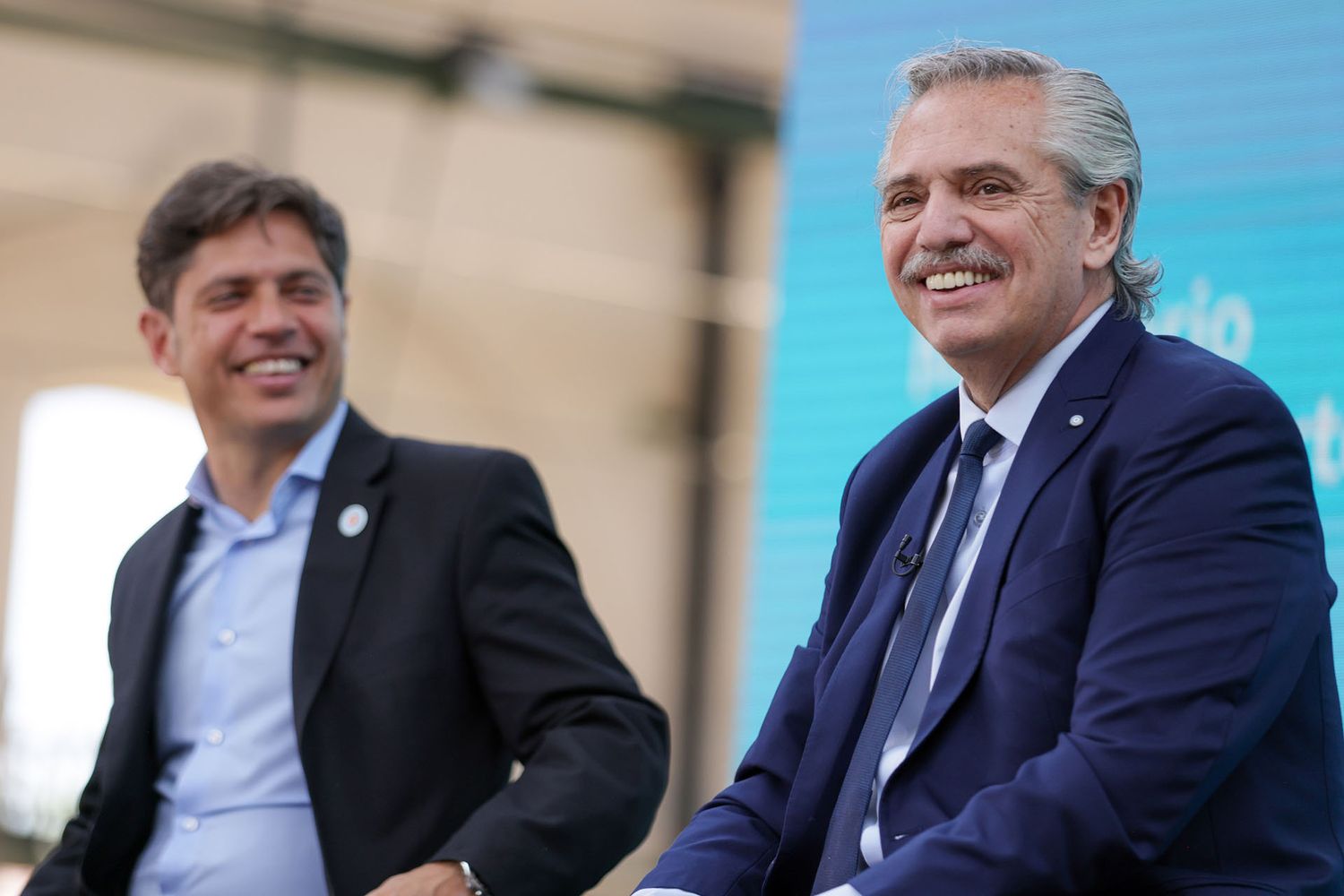 Alberto Fernández y Axel Kicillof inauguran el Colector Cloacal Morón Sur junto al Intentendente Ghi 