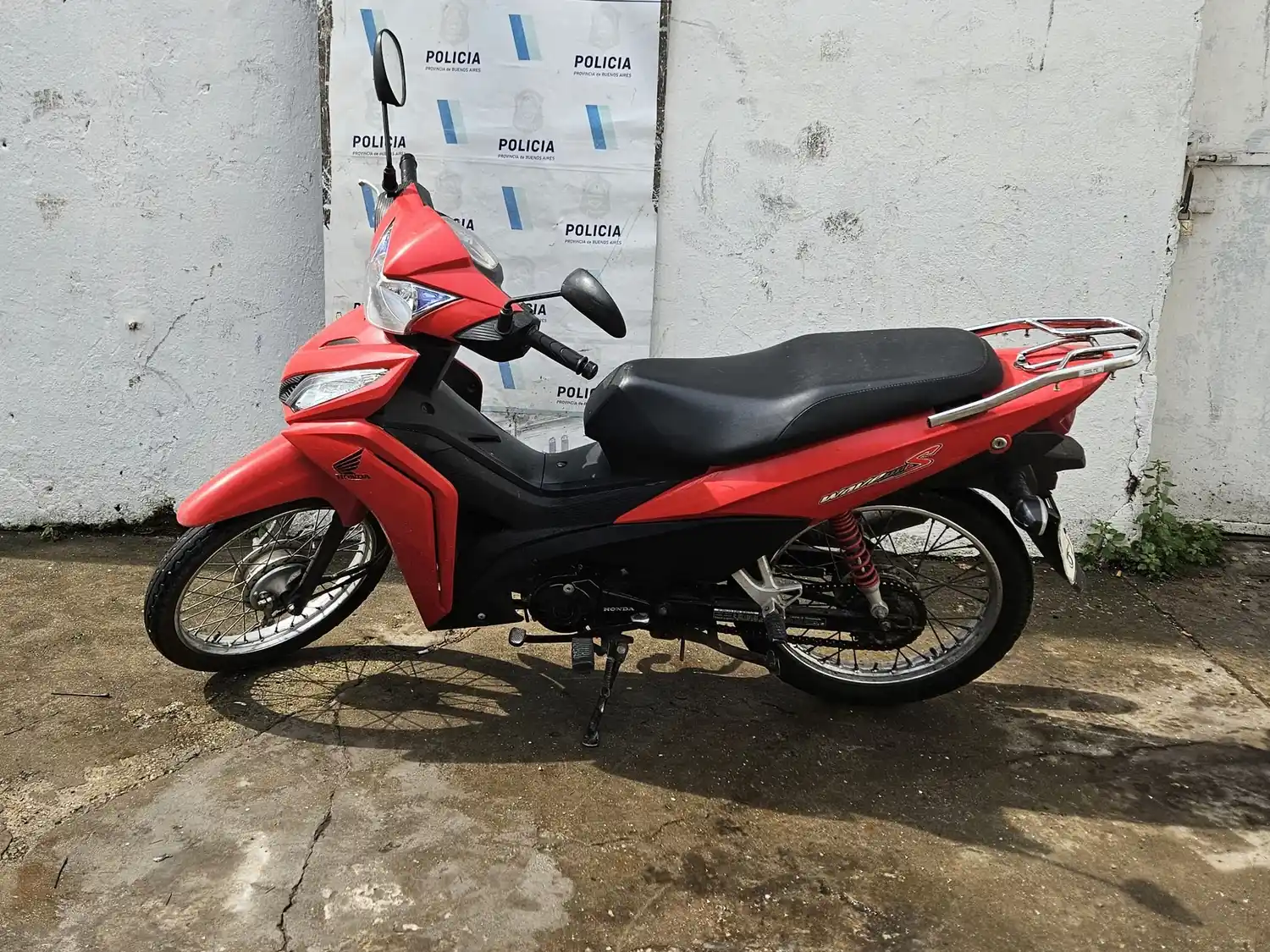 La moto había sido robada en julio del año pasado.