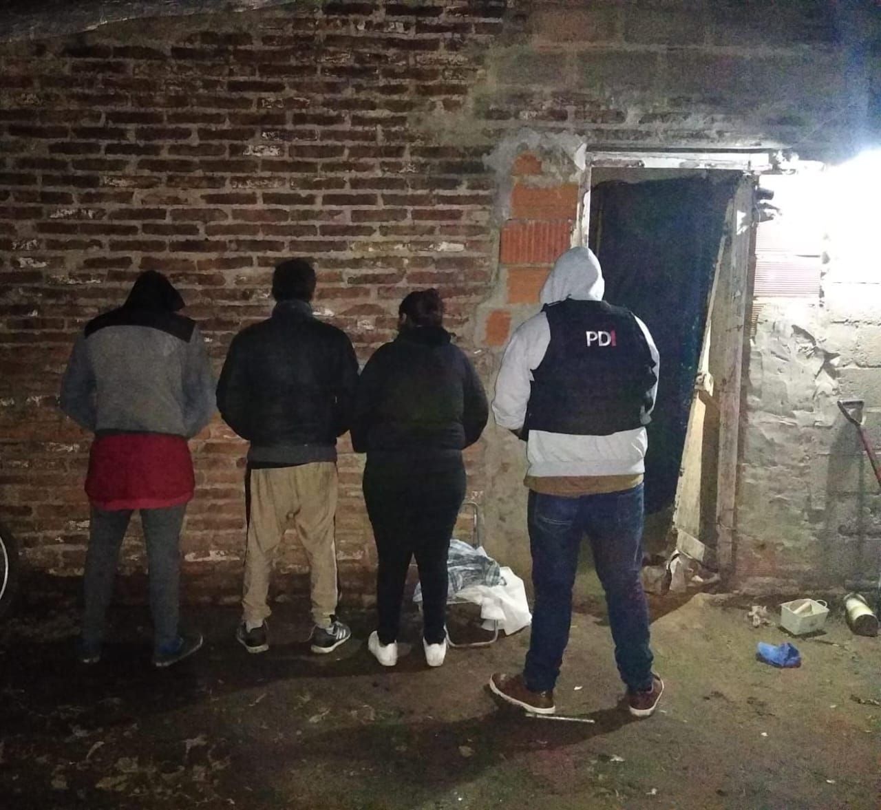 Tres de los detenidos en los allanamientos del 22 de mayo.