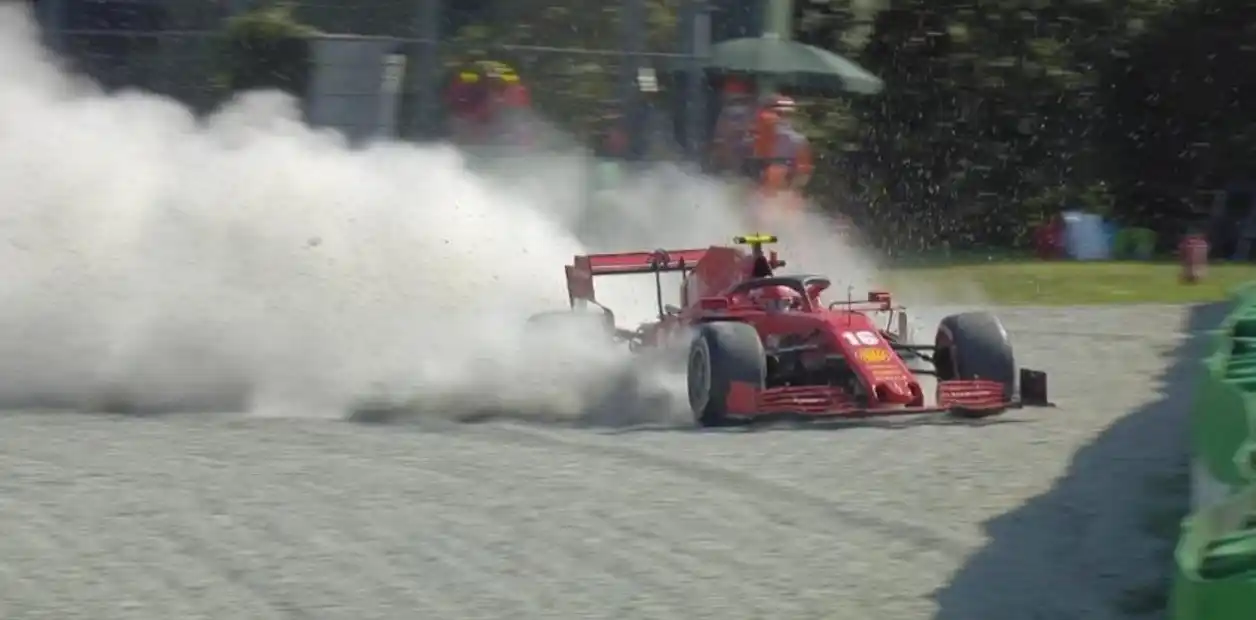 Papelón de Ferrari en el GP de Italia