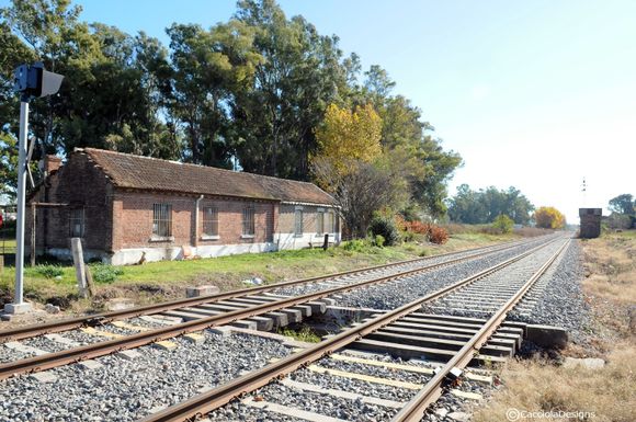 En Río Tala: una moto embistió el vagón de una formación de tren de cargas