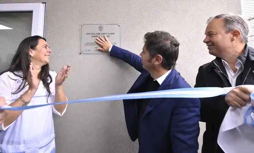 Kicillof inauguró una nueva escuela: la obra había sido paralizada por Nación