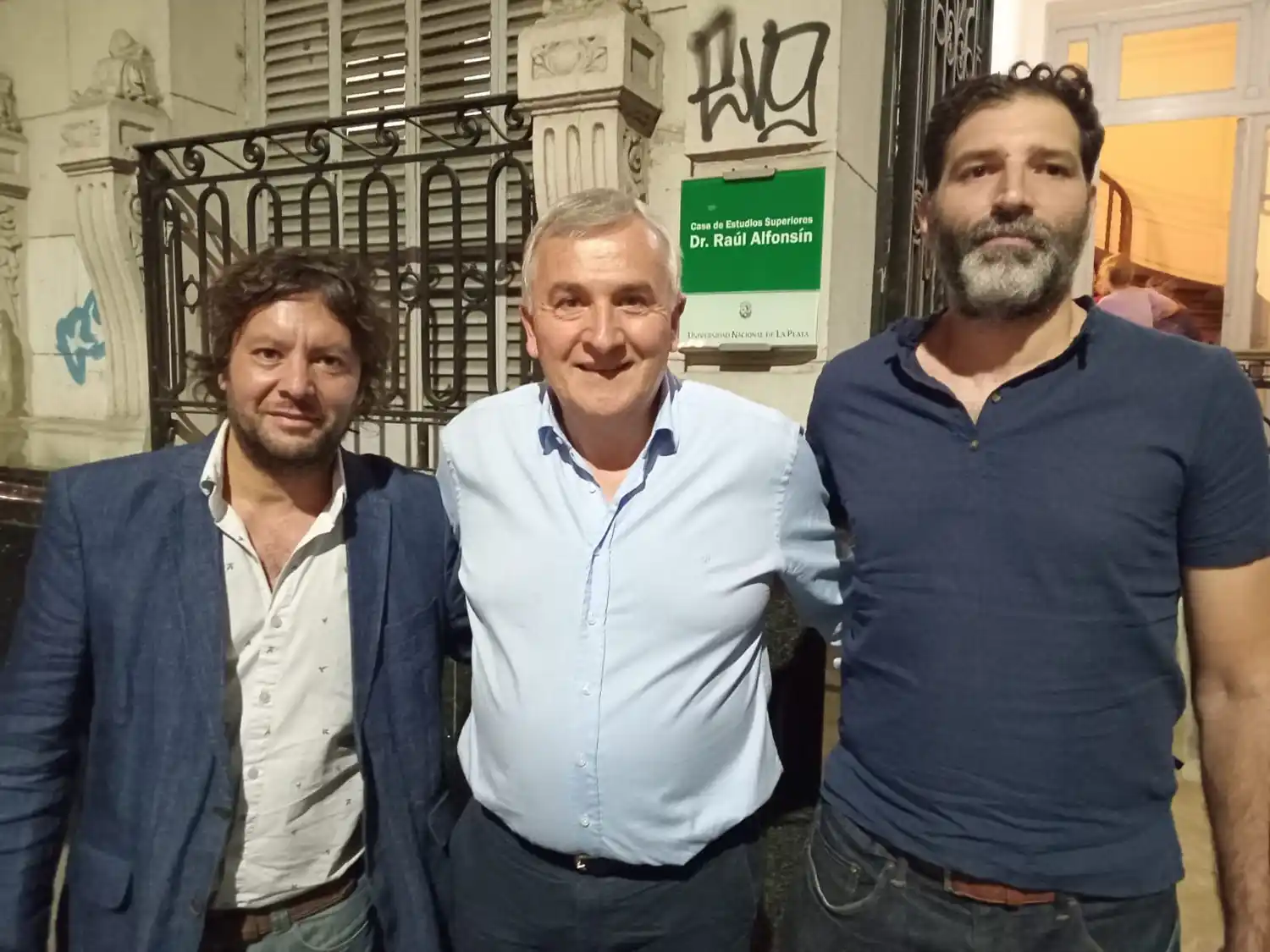 Encuentro de dirigentes y militantes: Flavio Ponce y Gonzalo Fierro junto al Presidente de la UCR Gerardo Morales